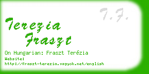 terezia fraszt business card